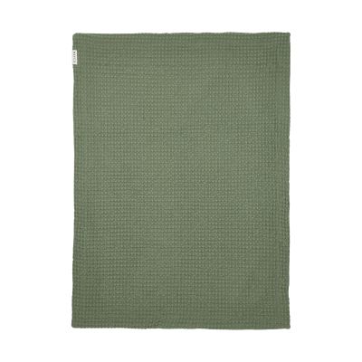 Meyco Ledikantdeken Waffle Cotton Olive Green 100x150 cm Meyco Ledikantdeken Waffle Cotton Olive Green 100x150 cm