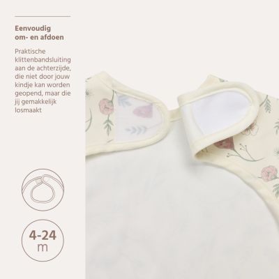 Meyco Mouwslab - Flower - Multicolour - 1-pack Meyco Mouwslab - Flower - Multicolour - 1-pack