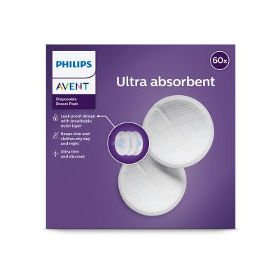 Philips Avent Borstkompressen Wegwerp (60 stuks) SCF254/61 Philips Avent Borstkompressen Wegwerp (60 stuks) SCF254/61
