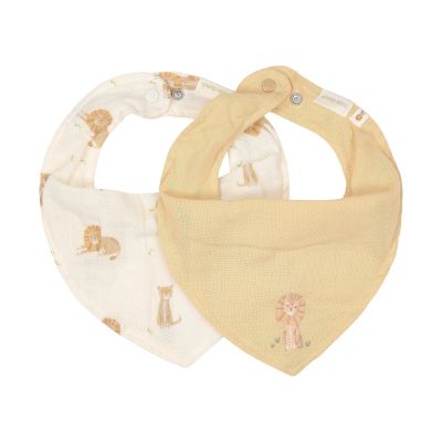 Little Dutch Safari Leo Bandana Slab - 2-Pack - Geel