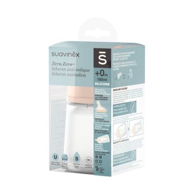 Suavinex Zero Zero Anti-Koliek Fles - Slow Flow - 180ml - Fair Suavinex Zero Zero Anti-Koliek Fles - Slow Flow - 180ml - Fair