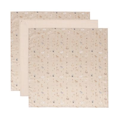 Bebe-Jou Steppe Hydrofiel Doek -70x70 cm - 3 Stuks Bebe-Jou Steppe Hydrofiel Doek -70x70 cm - 3 Stuks