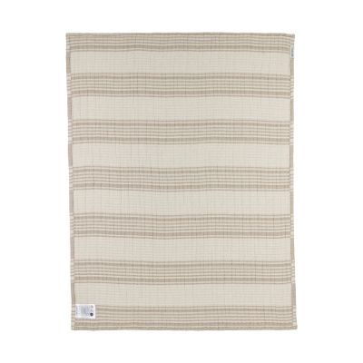Meyco Deken Pre Washed Hydrofiel Jacquard Stripe Sand 75x100 cm Meyco Deken Pre Washed Hydrofiel Jacquard Stripe Sand 75x100 cm