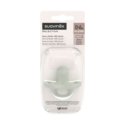 Suavinex Colour Essence SX Pro Fopspeen Symmetrisch - 0-6Mnd - Silicone - Groen