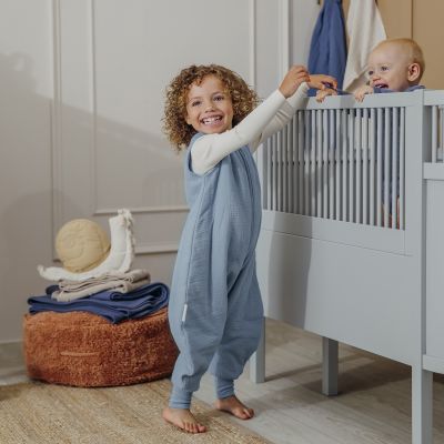 Meyco Slaapzak Jumper Gevoerd Pre-Washed - 104 cm - Hydrofiel - Jeans Blue Meyco Slaapzak Jumper Gevoerd Pre-Washed - 104 cm - Hydrofiel - Jeans Blue