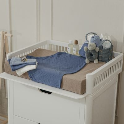 Meyco Hydrofiele Monddoekjes - 3 stuks - 30x30cm - Natural / Jeans Blue / Indigo Meyco Hydrofiele Monddoekjes - 3 stuks - 30x30cm - Natural / Jeans Blue / Indigo