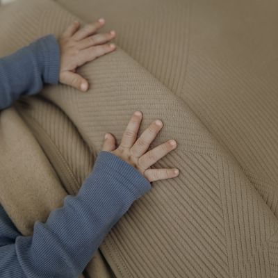Meyco Gebreide Jacquard Flannel Deken – 75x100 cm – Pure Taupe Meyco Gebreide Jacquard Flannel Deken – 75x100 cm – Pure Taupe
