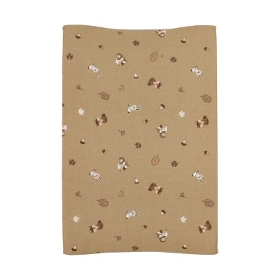 Meyco Aankleedkussenhoes Print - 50 x 70 cm - Jersey - Forest Animals Sand