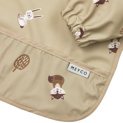 Meyco Baby Mouwslab Forest Animals Sand Meyco Baby Mouwslab Forest Animals Sand