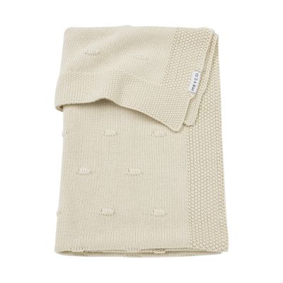 Meyco Baby Ledikantdeken Knots Soft Sand 100 x 150 cm