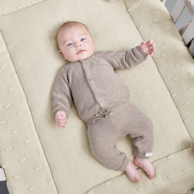 Meyco Baby Knots Boxkleed - 77 x 97 cm - Soft Sand Meyco Baby Knots Boxkleed - 77 x 97 cm - Soft Sand