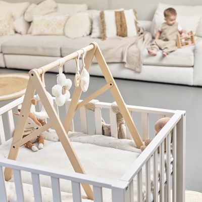Meyco Baby Knots Boxkleed - 77 x 97 cm - Soft Sand Meyco Baby Knots Boxkleed - 77 x 97 cm - Soft Sand