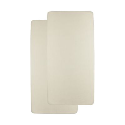 Meyco Baby Uni Hoeslaken Wieg - 2 Stuks - 40 x 80/90 cm - Jersey