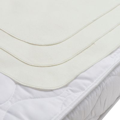 Meyco Baby Molton Onderlegger - 68 x 75 cm - 3-Pack - White Meyco Baby Molton Onderlegger - 68 x 75 cm - 3-Pack - White
