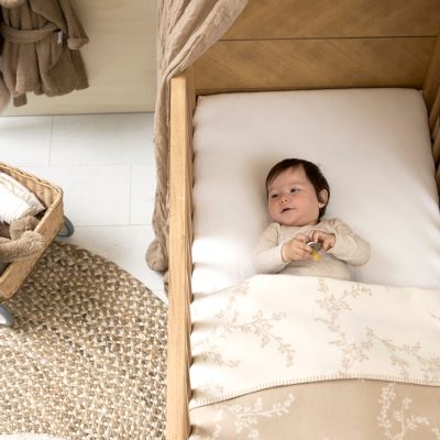 Meyco Baby Ledikantdeken Geweven Branches Sand 100 x 150 cm Meyco Baby Ledikantdeken Geweven Branches Sand 100 x 150 cm