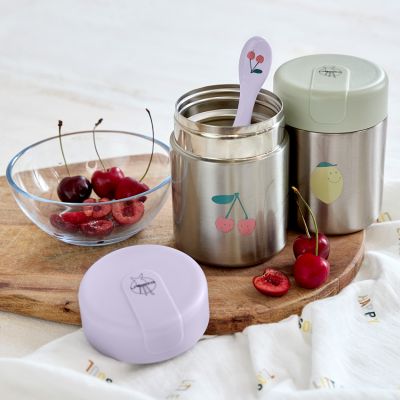 Lässig Food Jar RVS - Happy Fruits - Lemon