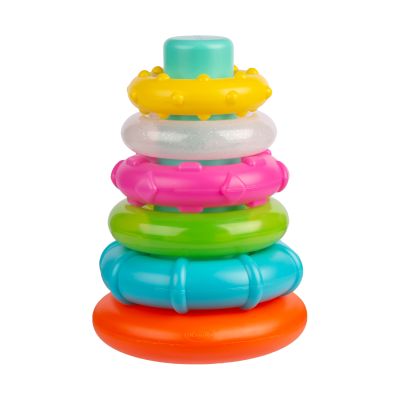 Playgro Sort And Stack Tower With Glitter Ring Playgro Sort And Stack Tower With Glitter Ring