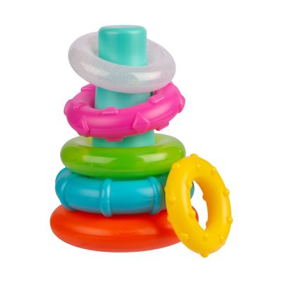 Playgro Sort And Stack Tower With Glitter Ring Playgro Sort And Stack Tower With Glitter Ring