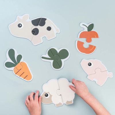 Done By Deer Tiny Farm Eerste Puzzel - Colour Mix Done By Deer Tiny Farm Eerste Puzzel - Colour Mix
