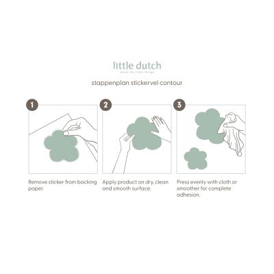 Little Dutch Muurstickers Sweet Dreams 40 x 30,5 cm Little Dutch Muurstickers Sweet Dreams 40 x 30,5 cm