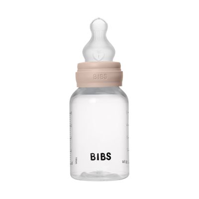 BIBS Fles - Slow Flow - 150 ml - Silicone - Blush - Ronde Speen