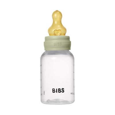 BIBS Fles - Slow Flow - 150 ml - Latex - Sage - Ronde Speen