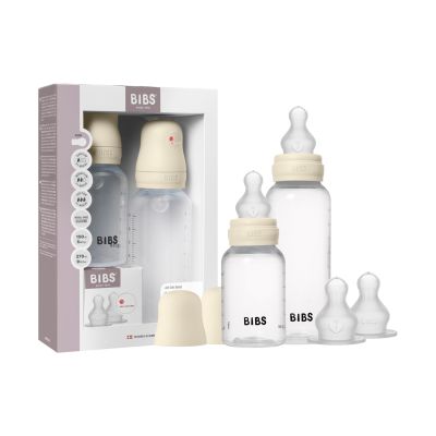 BIBS Grow and Flow Flessenset - 150 ml/270 ml - Silicone - Ivory