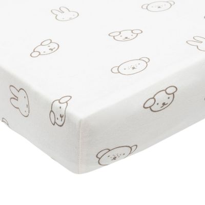 Jollein Hoeslaken Jersey 40/50x80/90cm - Miffy and Friends Jollein Hoeslaken Jersey 40/50x80/90cm - Miffy and Friends