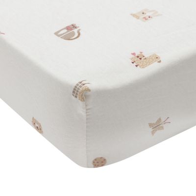 Jollein Hoeslaken Jersey 40/50x80/90cm - Animal Friends Jollein Hoeslaken Jersey 40/50x80/90cm - Animal Friends