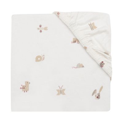 Jollein Hoeslaken Jersey 40/50x80/90cm - Animal Friends Jollein Hoeslaken Jersey 40/50x80/90cm - Animal Friends