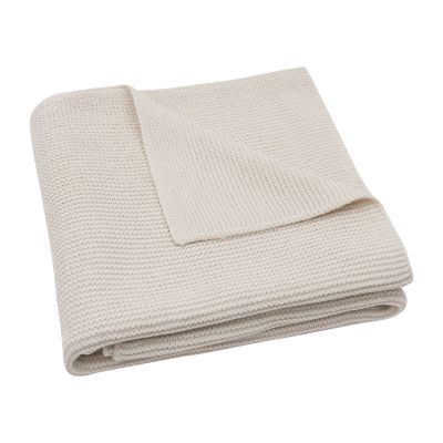 Jollein Deken Wieg - Basic Knit - 75 x 100 cm - Oatmeal Jollein Deken Wieg - Basic Knit - 75 x 100 cm - Oatmeal