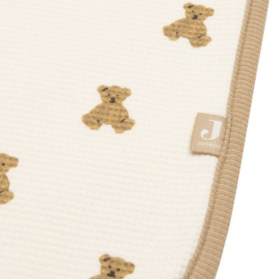 Jollein Wiegdeken - 75 x 100 cm - Mini Teddy Bear - Little Waffle Jollein Wiegdeken - 75 x 100 cm - Mini Teddy Bear - Little Waffle