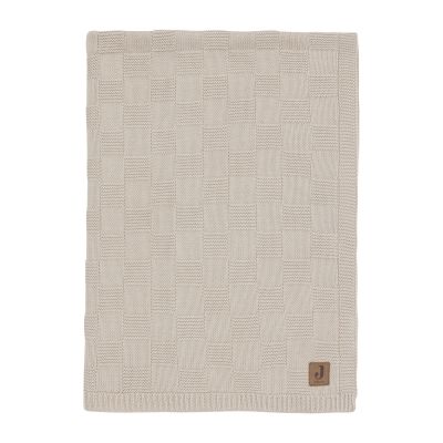Jollein Deken Ledikant - Box Knit - 100 x 150 cm - Warm Sand