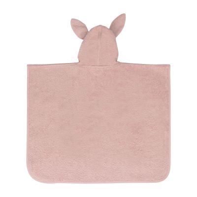 Jollein Badponcho Oortjes - Badstof - Wild Rose