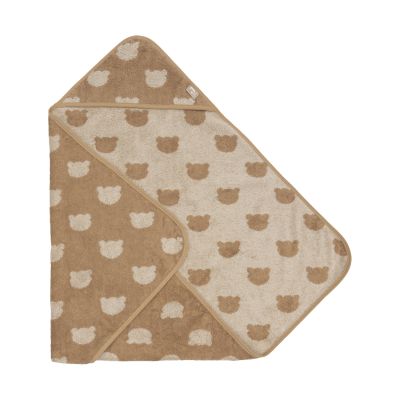 Jollein Jacquard Badcape - Badstof - 75x75 cm - Teddy Bear Jollein Jacquard Badcape - Badstof - 75x75 cm - Teddy Bear