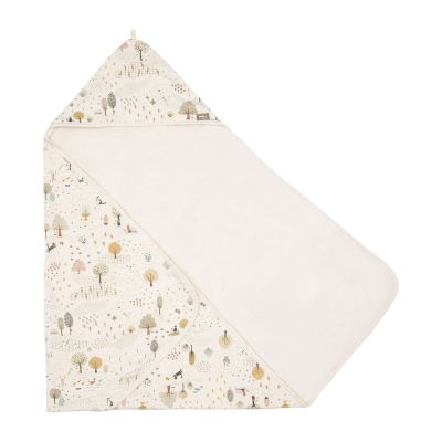 Jollein Badcape Print - Badstof - 75x75 cm - Tiny Park Jollein Badcape Print - Badstof - 75x75 cm - Tiny Park