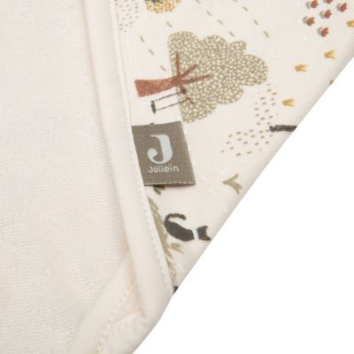 Jollein Badcape Print - Badstof - 75x75 cm - Tiny Park Jollein Badcape Print - Badstof - 75x75 cm - Tiny Park