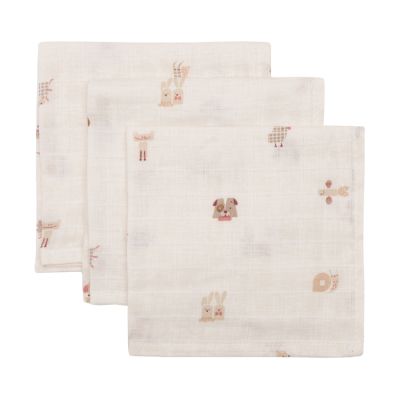 Jollein Hydrofiel Monddoekje - 31x31 cm - 3 Stuks