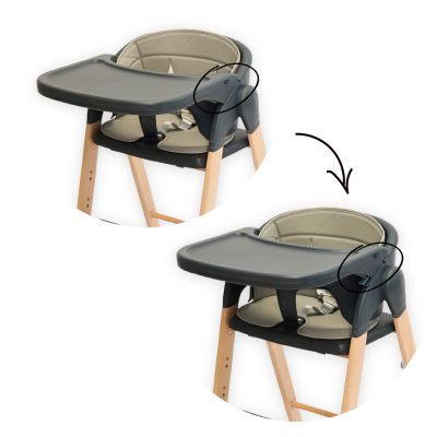 Bo jungle Grow With Me High Chair - Shady Grey Bo jungle Grow With Me High Chair - Shady Grey