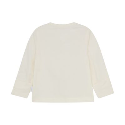 Noppies Noam Shirt met Lange Mouwen - Maat 50 - Egret Noppies Noam Shirt met Lange Mouwen - Maat 50 - Egret