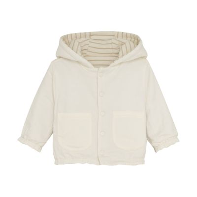 Noppies Neddie Jasje - Stripe - Maat 50 - Offwhite Noppies Neddie Jasje - Stripe - Maat 50 - Offwhite