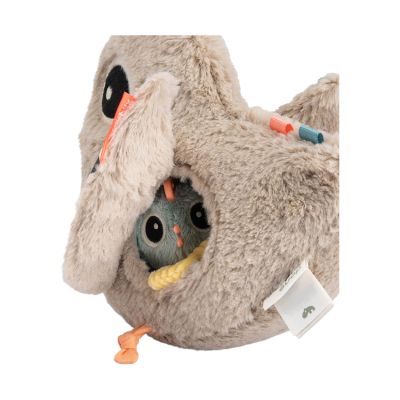 Done by Deer Hide & Seek Activity Toy - Clucky - Sand Done by Deer Hide & Seek Activity Toy - Clucky - Sand