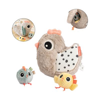 Done by Deer Hide & Seek Activity Toy - Clucky - Sand Done by Deer Hide & Seek Activity Toy - Clucky - Sand