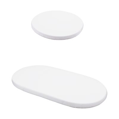 Waldin Oval Combibed 7-in-1 Hoeslakenset - White