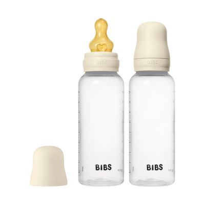 BIBS Fles - Medium Flow - 2 Stuks - 270 ml - Latex - Ivory