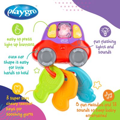 Playgro Rammelaar - Beep and Play Keys Playgro Rammelaar - Beep and Play Keys
