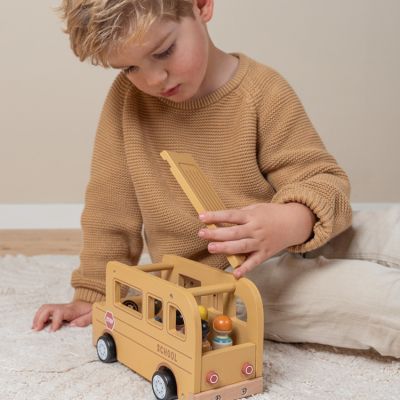 Little Dutch Schoolbus met poppetjes FSC Little Dutch Schoolbus met poppetjes FSC