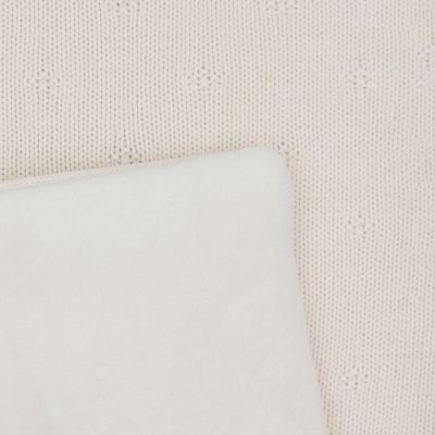 Jollein Cosy Knit Boxkleed - 75 x 95 cm - Ivory 