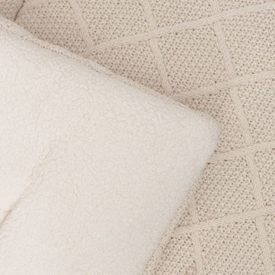 Jollein Check Knit Boxkleed - 75x95cm - Oatmeal Jollein Check Knit Boxkleed - 75x95cm - Oatmeal