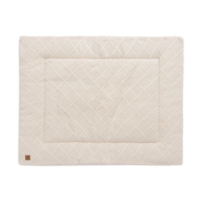 Jollein Check Knit Boxkleed - 75x95cm - Oatmeal Jollein Check Knit Boxkleed - 75x95cm - Oatmeal